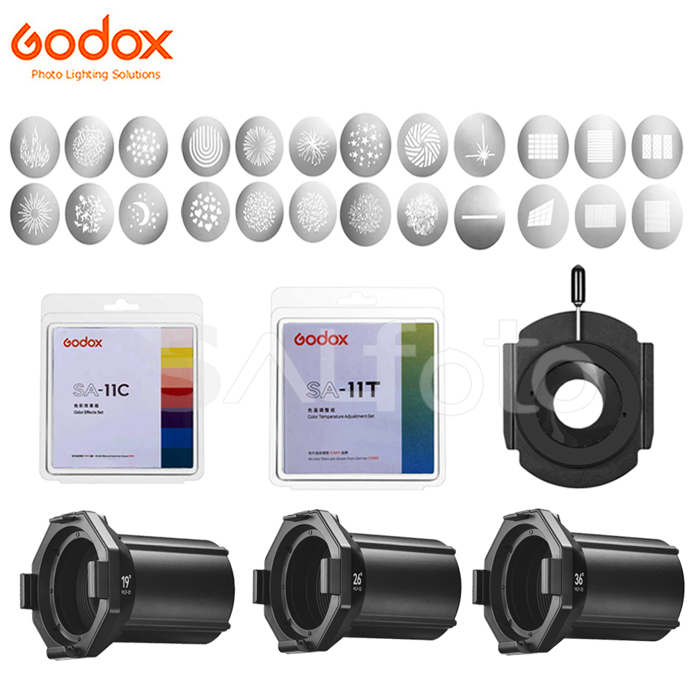 Snoot Flash Modifier - Accessori Godox Set Gobo SA-09 SA-11C