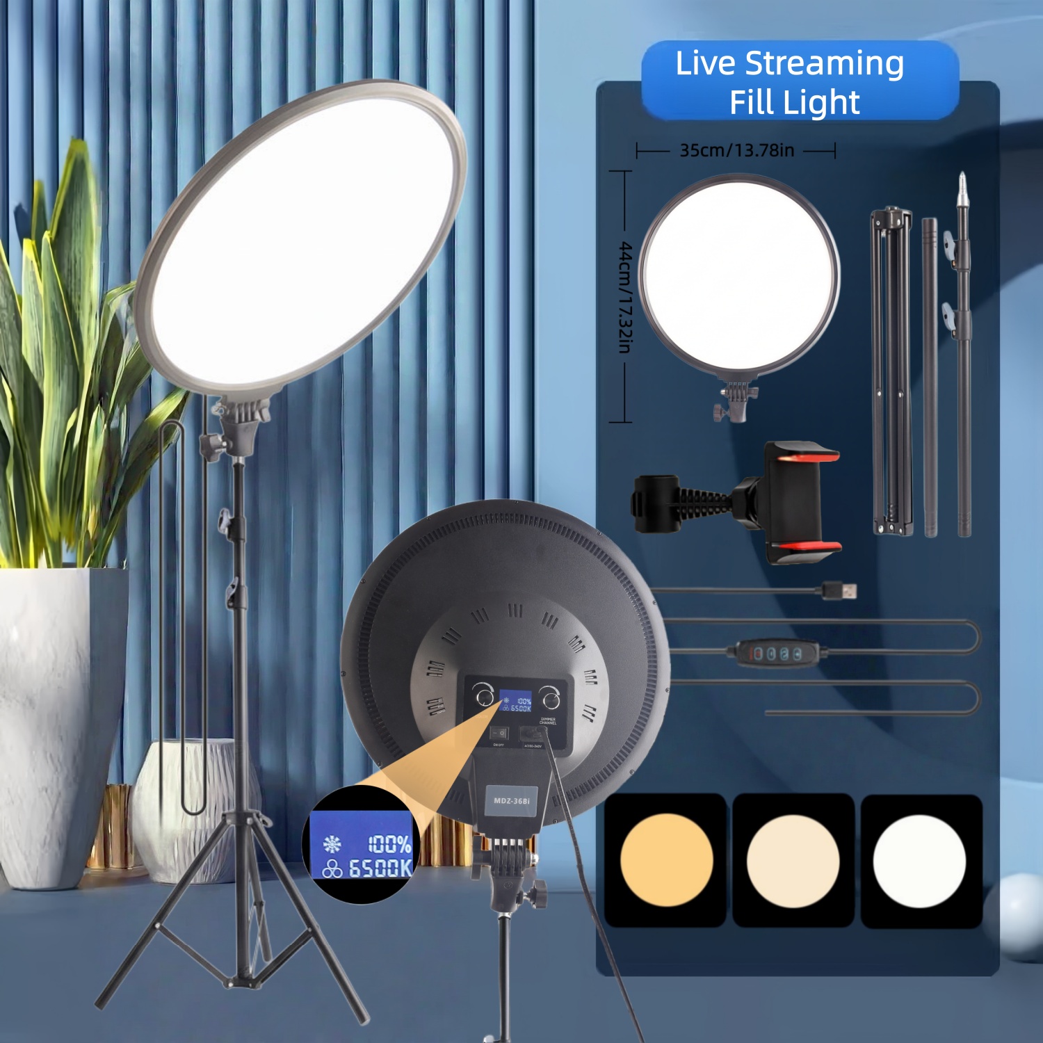 Photography Lighting Diffuser - Luce di riempimento per streaming live