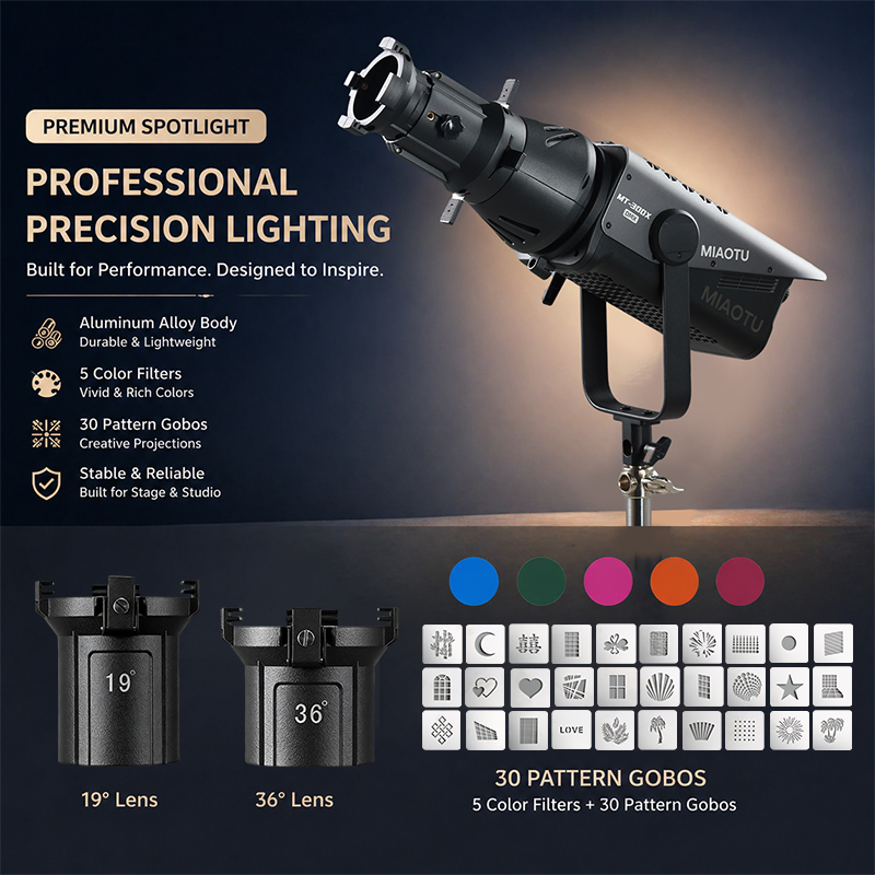 Snoot Flash Modifier - Proiettore Ottico Snoot con Attacco Bowens