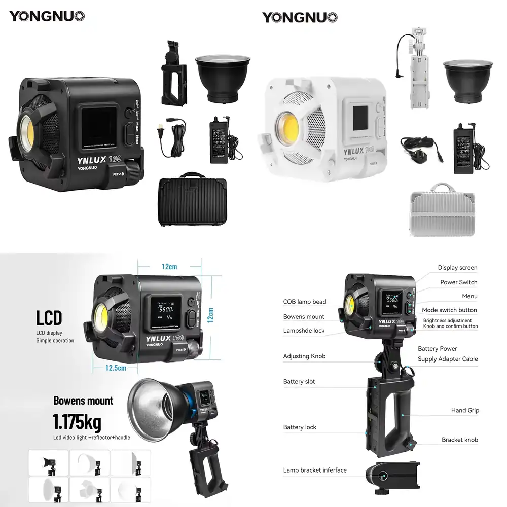 Photography Lighting Studio - YONGNUO YNLUX100 100W 3200K-5600K Luce LED