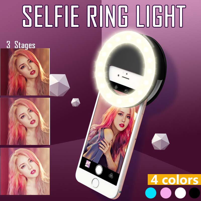 Photography Lighting Equipment - LED Selfie Ring Light 3 modalità