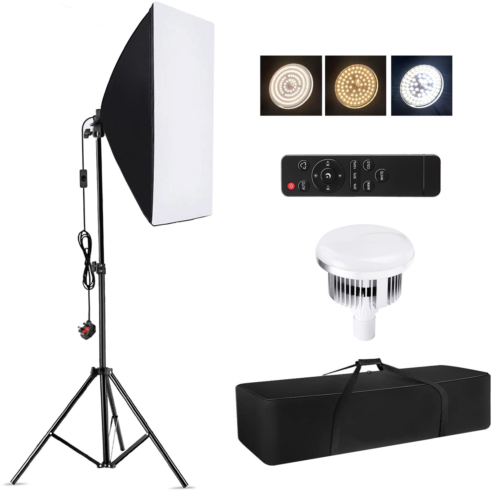 Photography Lighting Softbox - Kit di illuminazione per studio fotografico