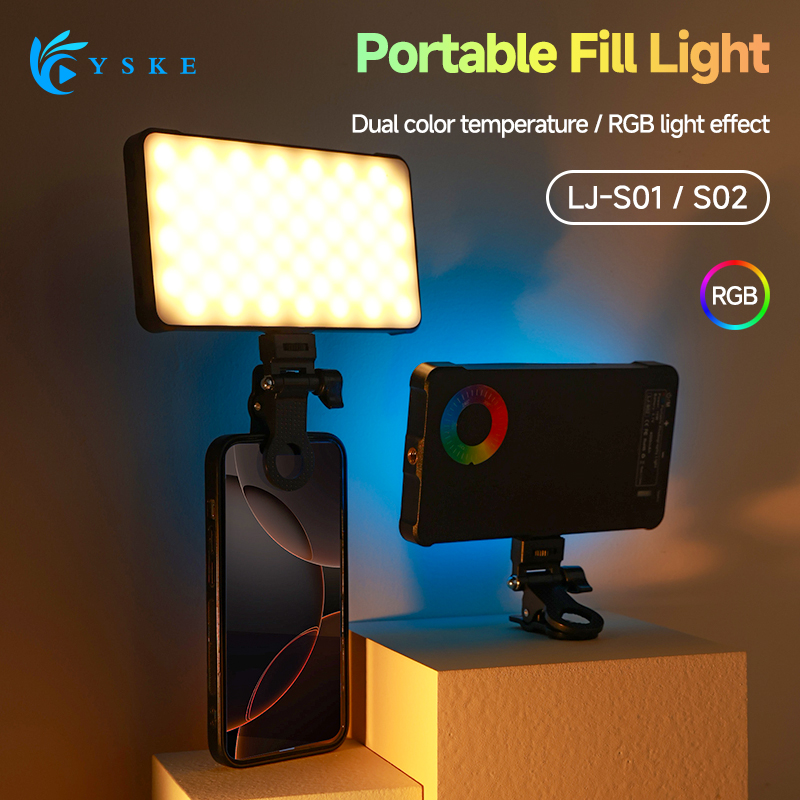 Quality Photography Lighting - Luce video LED RGB Riempimento clip