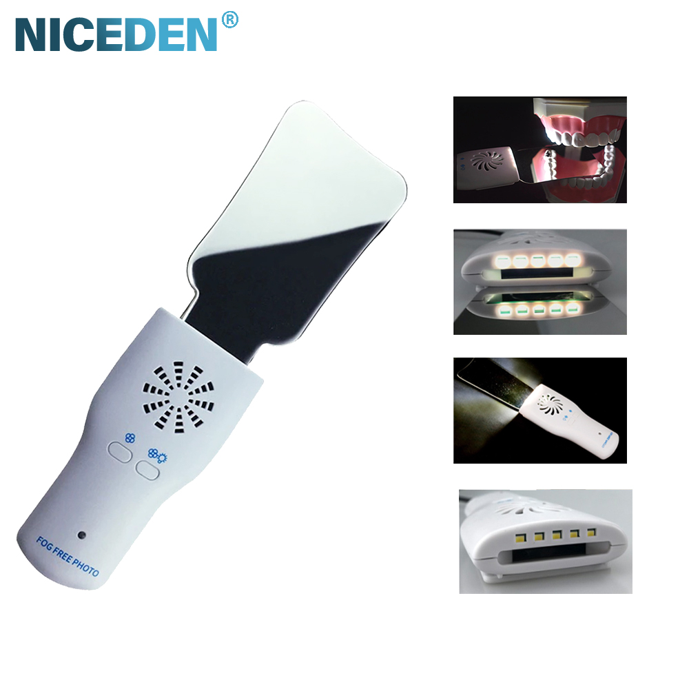 Photography Video Lighting Kit - Set di specchi antiappannamento dentale Riflettore