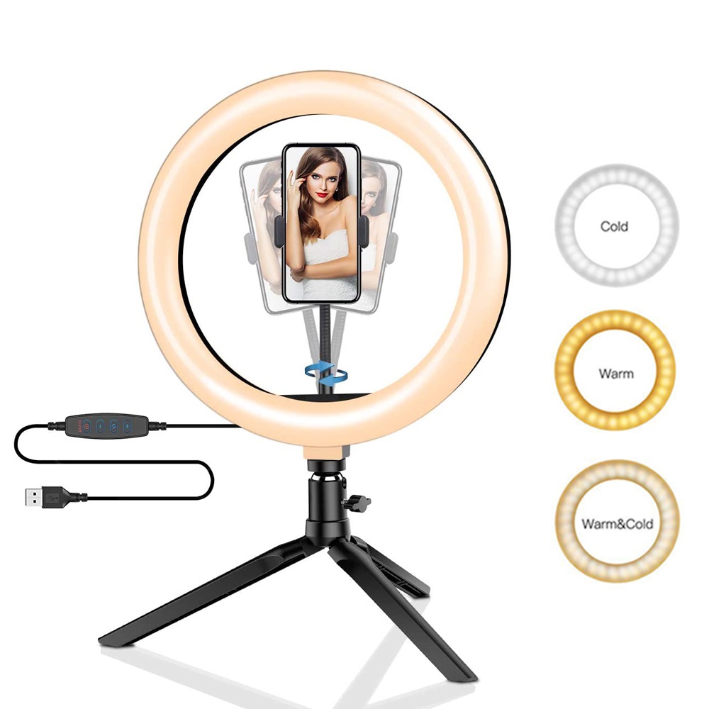 Photography Video Lighting Kit - 26 centimetri 10 pollici Led Anello
