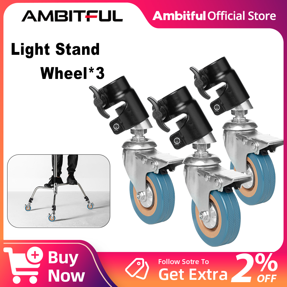 Photography Video Lighting Kit - AMBITFUL Set di ruote in metallo