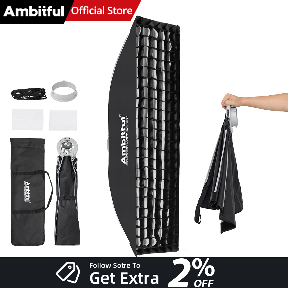 Photography Lighting Softbox - AMBITFUL Q7-II 30*120cm Softbox a Striscia