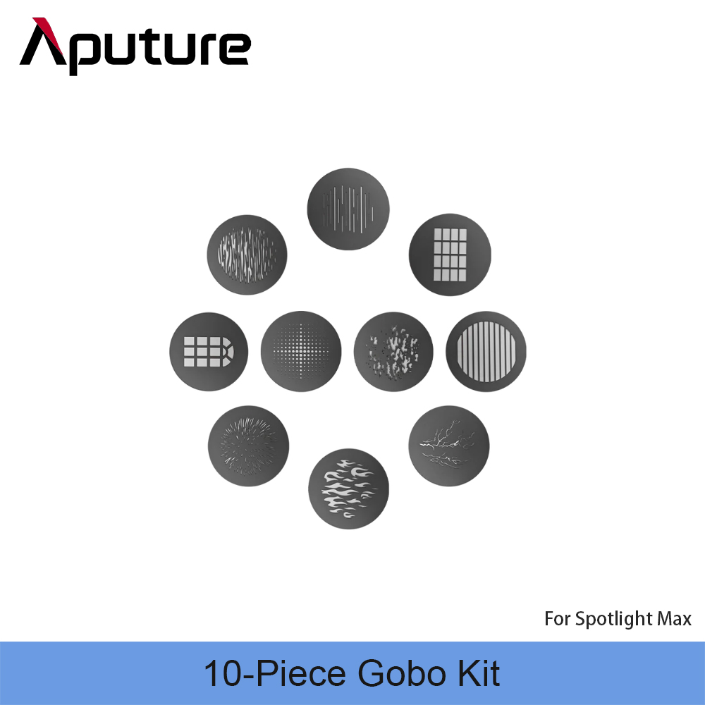 Snoot Flash Modifier - Kit Gobo da 10 pezzi Aputure