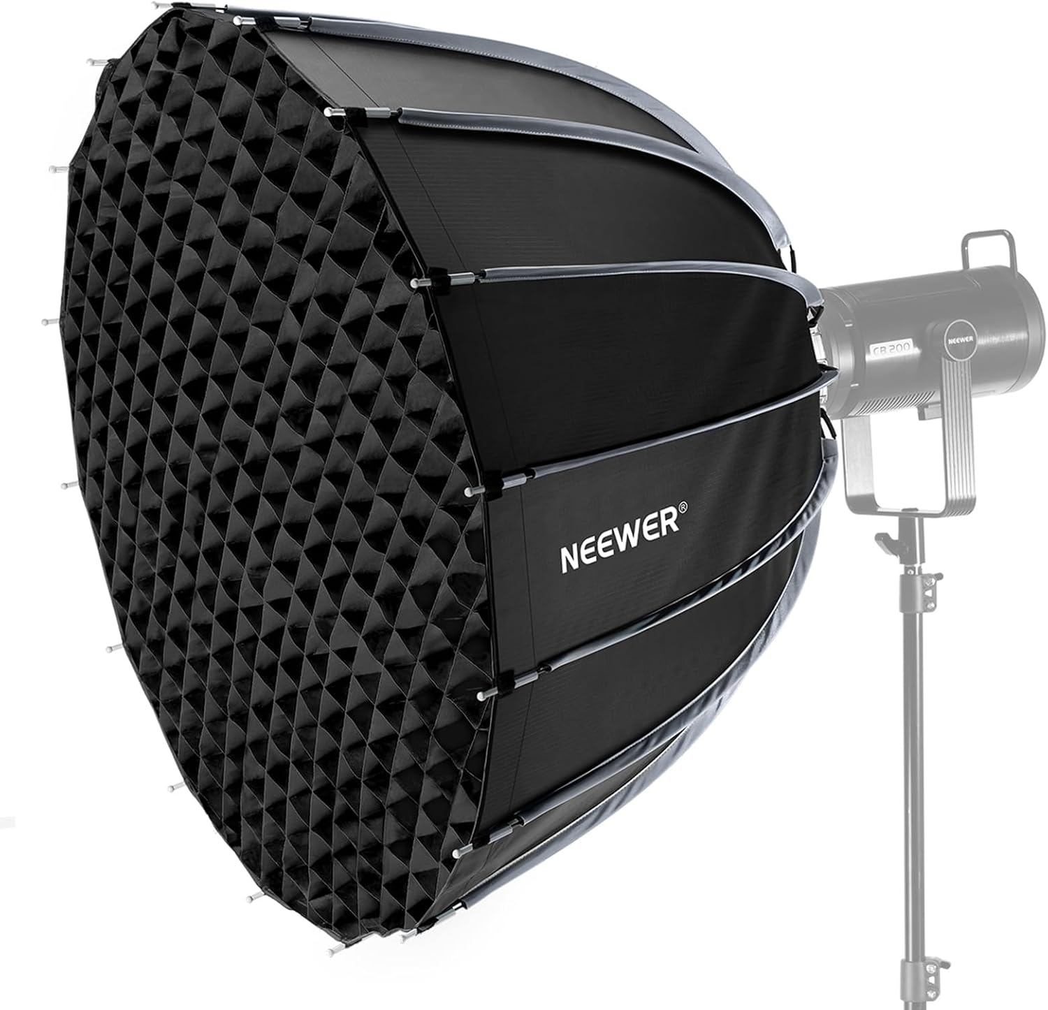 Photography Lighting Diffuser - Softbox Parabolico con Attacco Bowens, Kit