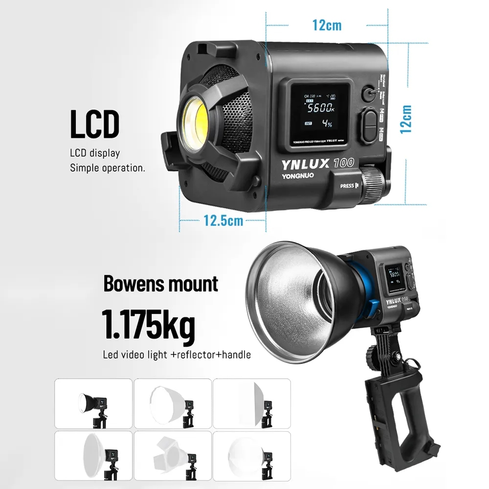 YONGNUO YNLUX100 100W 3200K-56 - Photography Lighting Studio recensione e prezzo