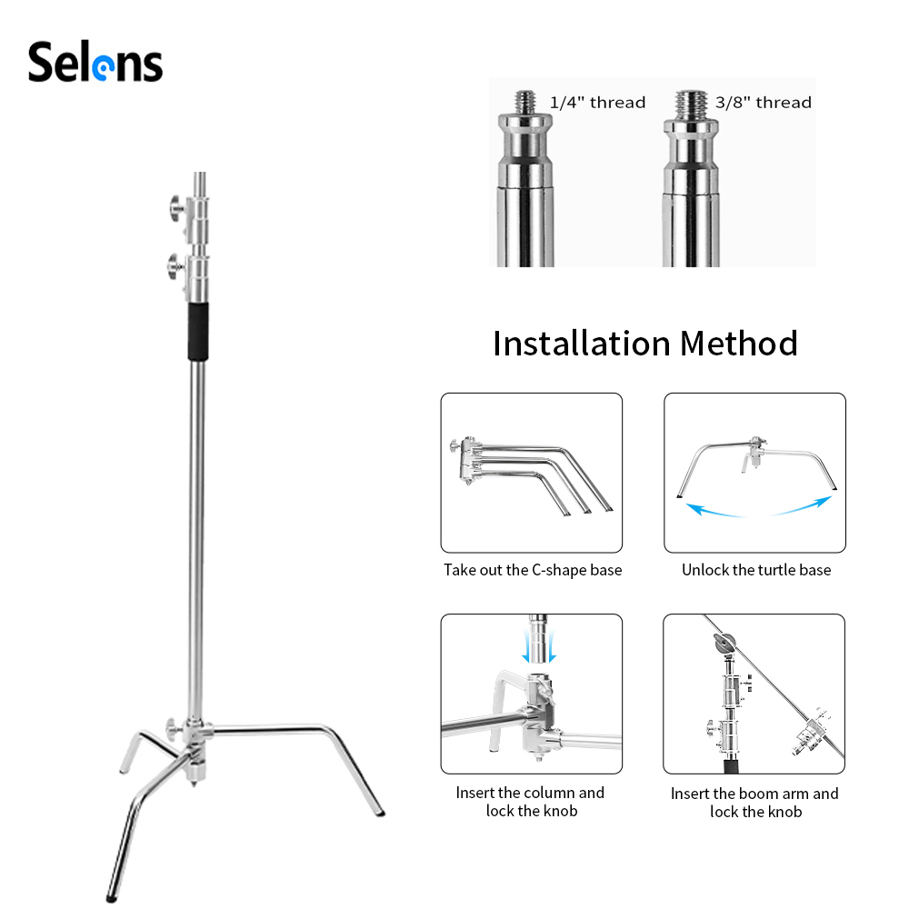 Selens Stativo C-Stand da 300  - Photography Lightning recensione e prezzo