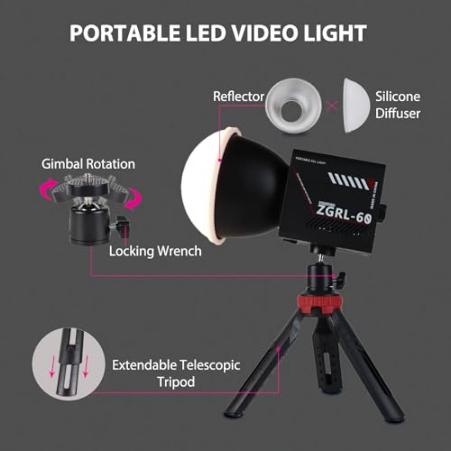 Luce video LED COB da 60W port - Photography Lighting Studio recensione e prezzo