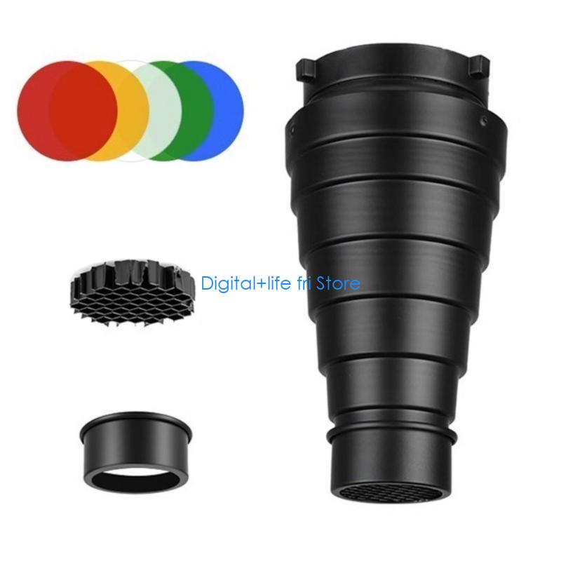 snoot in metallo fotografico E - Photography Lighting Modifiers recensione e prezzo