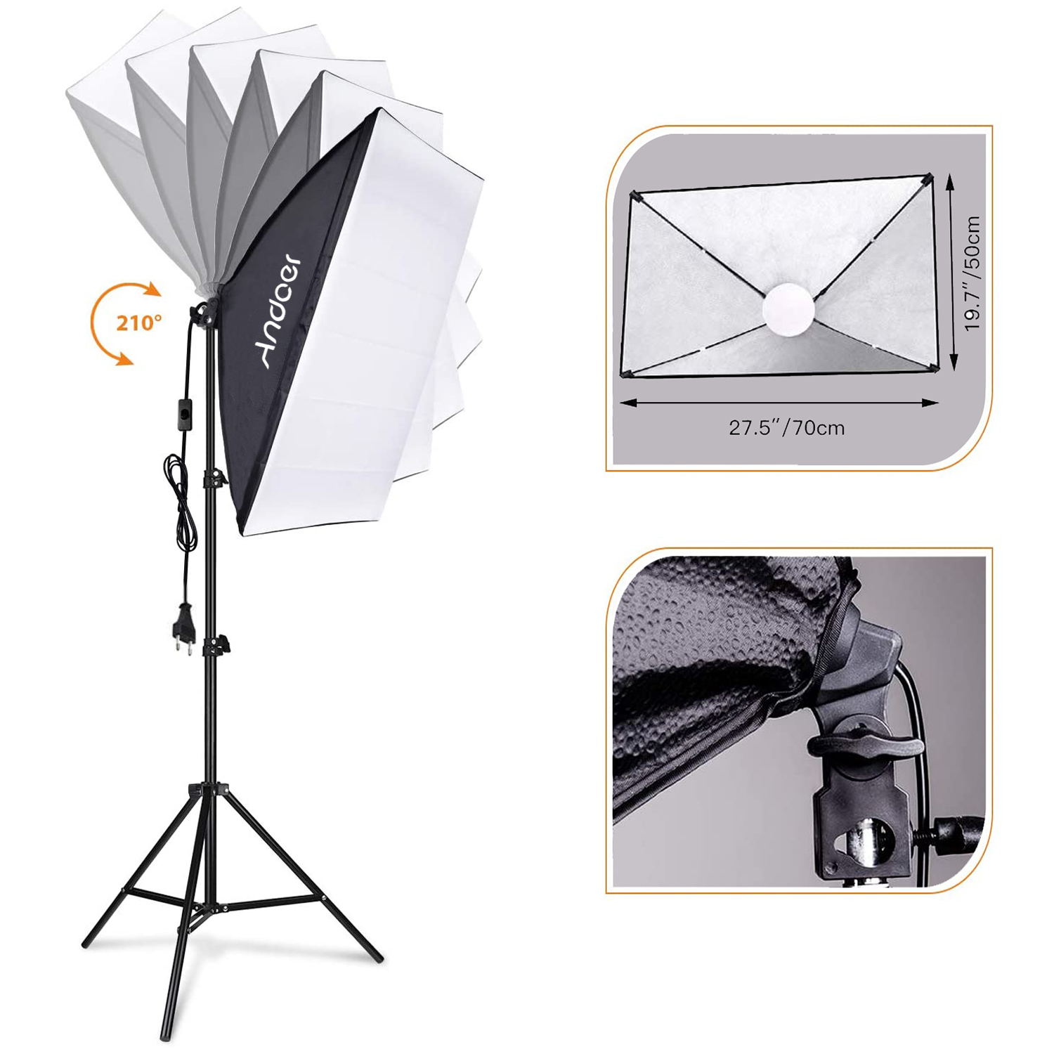 Set di Illuminazione Softbox A - Photography Video Lighting Kit recensione e prezzo