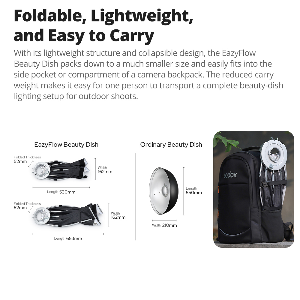 Nuovo Godox EazyFlow Beauty Di - Photography Lighting With Flash recensione e prezzo