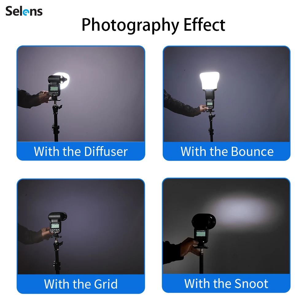 Selens Top Flash accessori mag - Snoot Flash Modifier recensione e prezzo