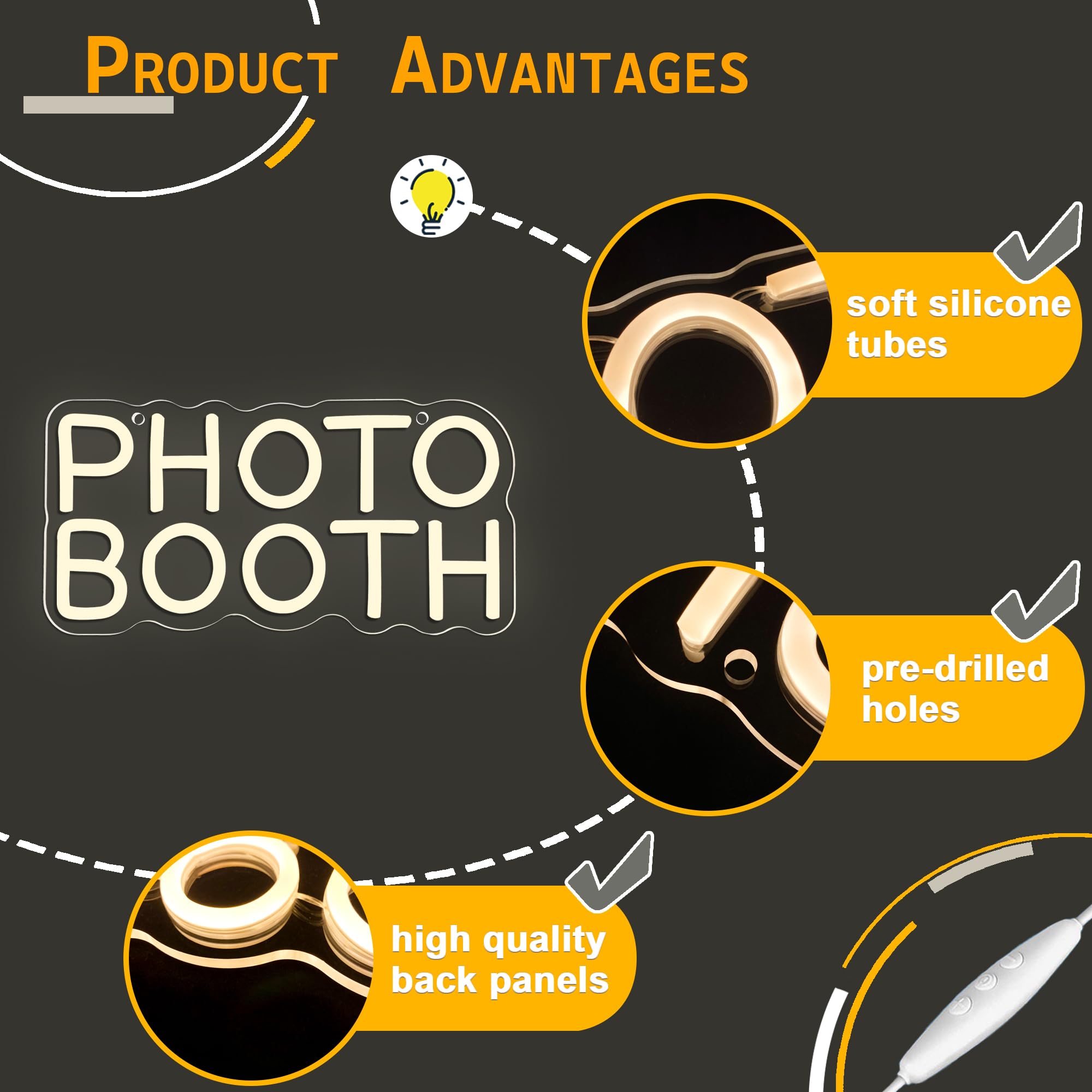 Insegna al neon per cabina fot - Photography Lighting Wedding Reception recensione e prezzo