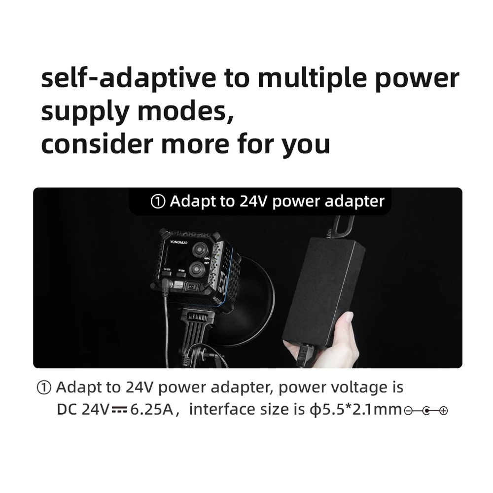 Adattatore di alimentazione CC - Photography Video Lighting Kit recensione e prezzo
